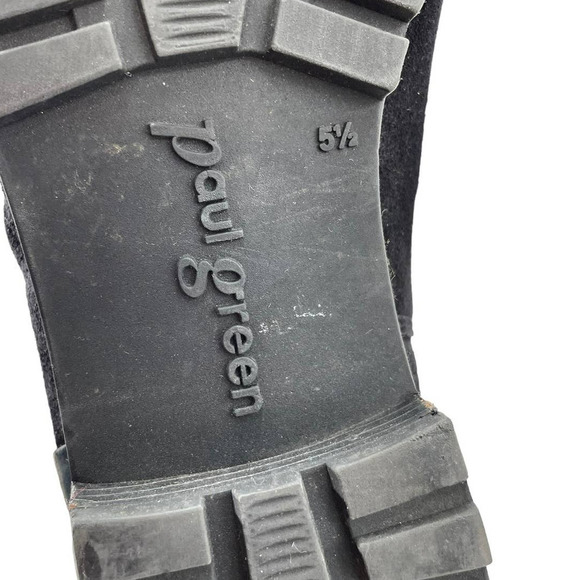 PAUL GREEN DINA BLACK SUEDE ZIP UP ANKLE BOOTIES - Picture 8 of 8